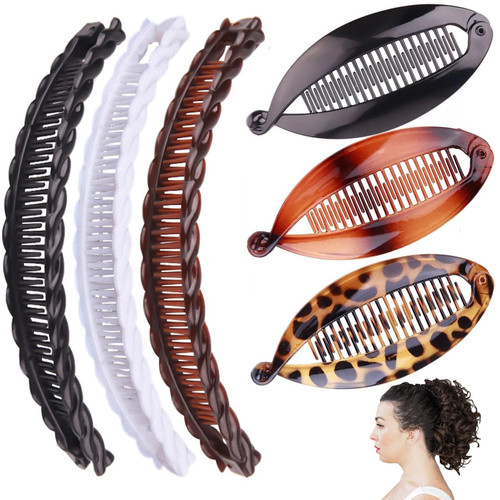 Banana hair clips - banana,