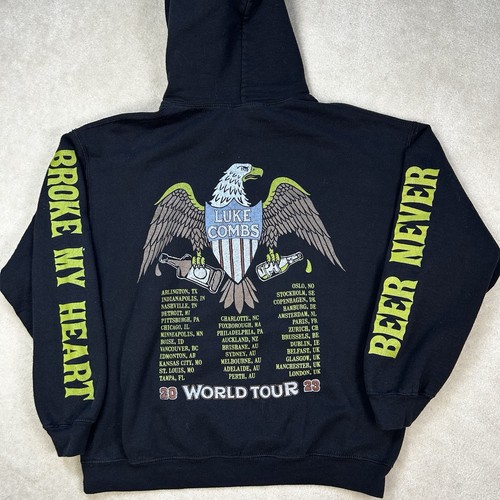 Luke combs hoodie adult large - combs,